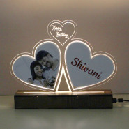 Personalized Happy Birthday LED Photo Frame and Card