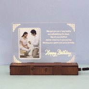 Personalized Birthday LED Photo Frame and Card