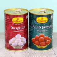 Haldiram Sweets - Haldiram Gulab Jamun, Haldiram Rasgulla and Card