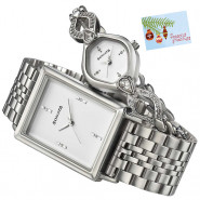 Sonata Silver Couple Watch