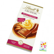 Lindt Creation Delice Amandes and Card