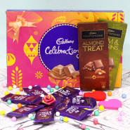 Celebrating Temptation - Cadbury Celebrations, 2 Temptations, 7 Dairy Milk and Card