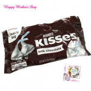 Mother Kisses - Hershey's Kisses - Milk Chocolate and Mother's Day Greeting Card