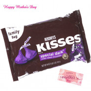 Complimentry Kisses - Hershey's Kisses - Special Dark and Mother's Day Greeting Card