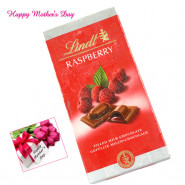 Yummy Raspberry - Lindt Raspberry 100 gms and card