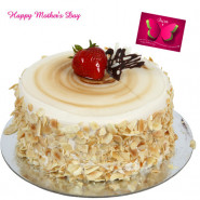 Butter Scotch Cake - Butter Scotch Cake 2 kg and Mother's Day Greeting Card