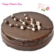 Chocolat Cake - Chocolate Cake 2 kg and Mother's Day Greeting Card