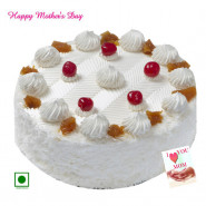 Pineapple Cake - Pineapple Cake 2 Kg and Mother's Day Greeting Card