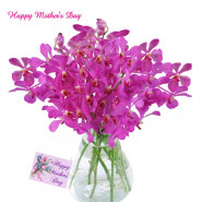 Orchid Vase - 12 Orchids in Vase and card