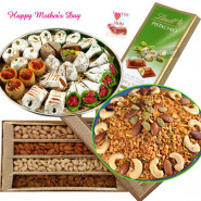 Exclusively For You - Lindt Chocolate, Assorted Dryfruits 200gms, Dryfruit Namkeen 500gms, Kaju Mix 500gms and Card
