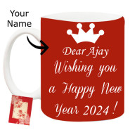 New Year Wishes - Mug with New Year Wishes & Card