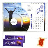 New Year Here - New Year Calendars, 2 Dairy Milk 14 gms each & Card