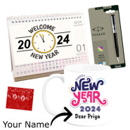Wish For Year - New Year Mug, New Year Calendars, Parker Pen & Card