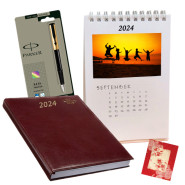 New Beginning - New Year Calendars, Executive Diary, Parker Pen & Card