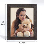 Personalized Dark Brown Wooden Photo Frame & Card