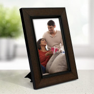 Personalized Brown Wooden Photo Frame & Card