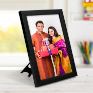 Personalized Black Photo Frame (S) & Card