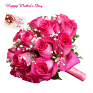 Pink Roses - Bouquet of 50 Pink Roses and Card