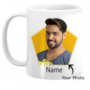 Personalized White Mug with Isolated Image & Card