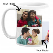 Personalized White Mug (Five Photos) & Card