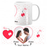 You and Me Personalized Mug with Name & Card
