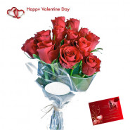 Lovely Choice - 20 Red Roses Bouquet + Card