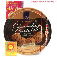 Cookie Treat - Danish Butter Cookies with 2 Rakhi and Roli-Chawal