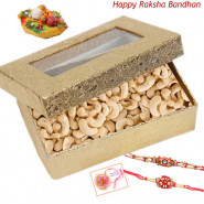 Cashew Time -  Cashewnut Box with 2 Rakhi and Roli-Chawal