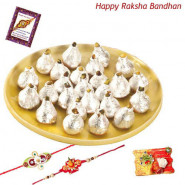 Sweet Happiness - Kaju Kalash with 2 Rakhi and Roli-Chawal