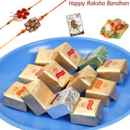 Full of Sweets - Mix Bites with 2 Rakhi and Roli-Chawal