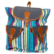Multicolor School Bag (14 inch by 17 inch)