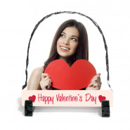 Happy Valentine Personalized Photo Stone & Valentine Greeting Card