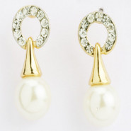 Pearl Diamond Earings- Earf91409