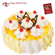 Pina Royalty - 2 Kg Pineapple Cake (Five Star Bakery) & Valentine Greeting Card
