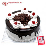 Love Filled Treat - Black Forest Cake 2 Kg + Card