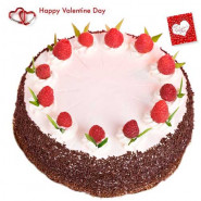 Five Star Cake - Strawberry Cake 1 Kg + Card