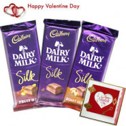 Dairy Milk Treat - Dairy Milk Silk Roasted Almond + Dairy Milk Silk Fruit & Nut + Dairy Milk Silk + Valentine Card