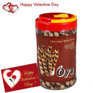 Oya Choco Rolls - Oya Premium Choco Rolls 288 gms + Valentine Greeting Card