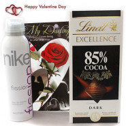 Nike N Lindt - Lindt Excellence 85% Cocoa, Nike Deo and Card