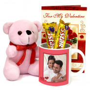 5 Star Mug - Love You Personalized Mug, Teddy 6 inch, 2 Five Star & Card