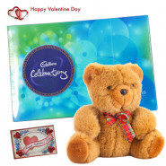 Celebrate Cutness - Cadbury Celebration 118 gms, Teddy 6 inch & Card