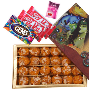 All in One Combo - Kanpuri Boondi Laddoo, 2 Kitkat, 1 Gems
