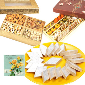 Divine Combo - Kaju Mix, Kaju Katli, Assorted Dryfruits