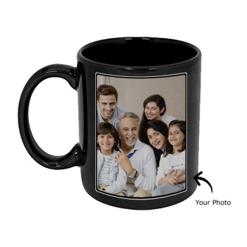 Personalized Black Mug (Two Photos)