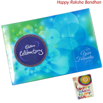 Celebrations and Free Greeting Card (Rakhi & Tika NOT Included)
