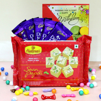 Sweet & Chocolaty - Soan Papdi, 5 Dairy Milk