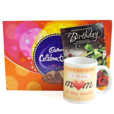 Celebrations Mug - Happy Birthday Personalized Photo Mug, Cadbury Celebrations 118 gms