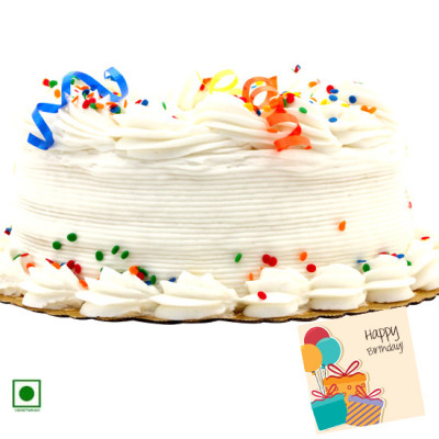 2 Kg Vanilla Cake (Eggless)