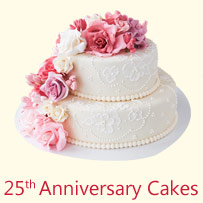 25th Anniversary Cakes