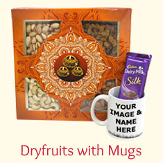 Dryfruits with Mugs / Cushion